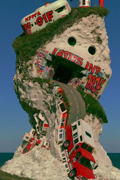 Surreal Cliff Road Photography Print.
