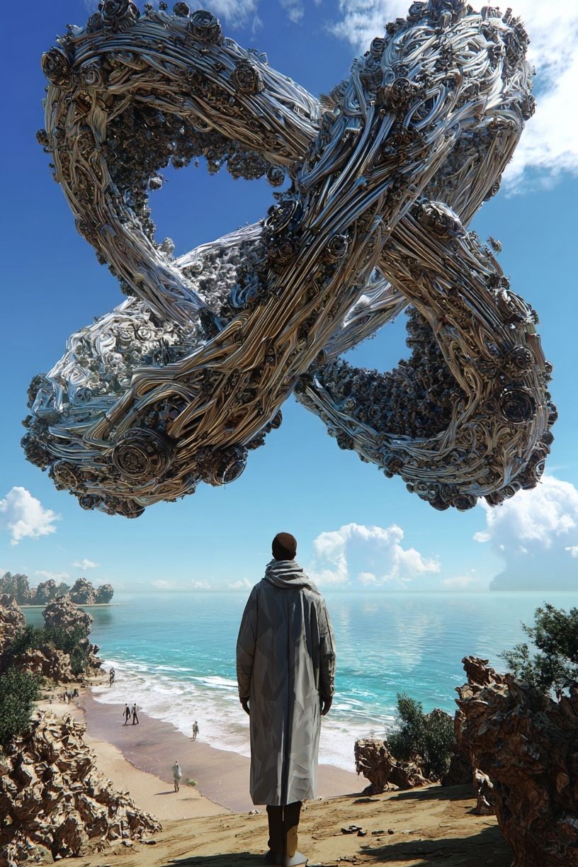 Surreal Seaside Portal Print. poster — fine-art art