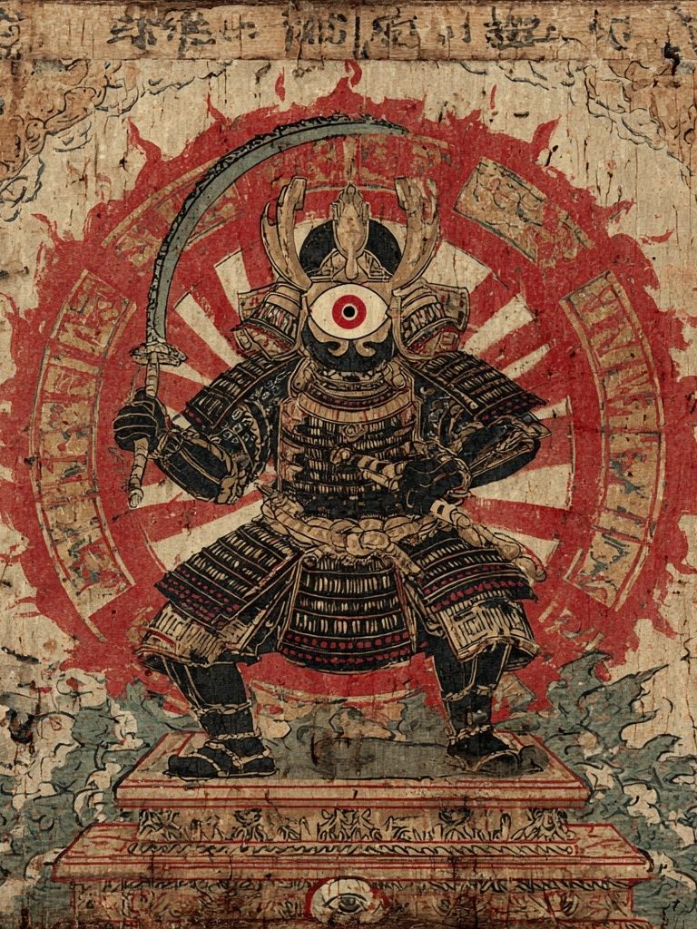 Samurai Warrior — Vintage Print. poster — vintage art