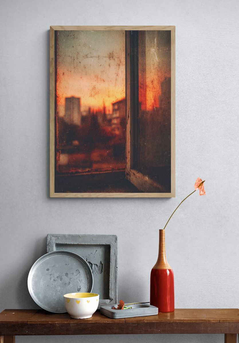 Sunset View Through Window — Photography Print. — room view 3