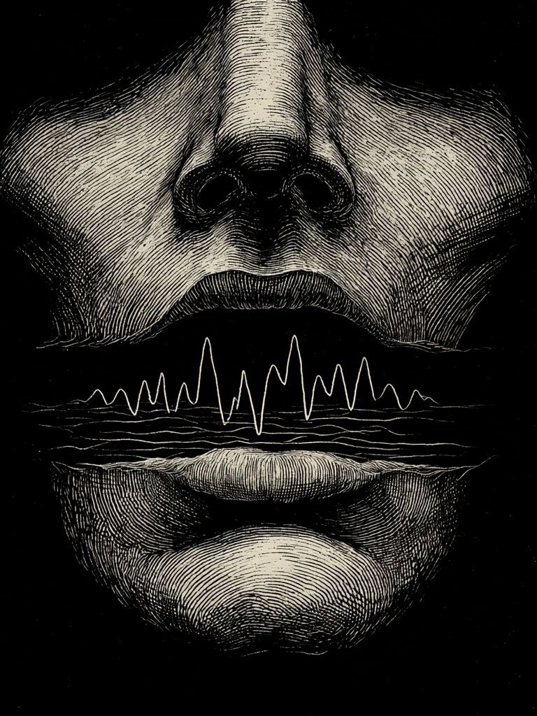 Sound Waves — Illustration Print. poster — illustration art