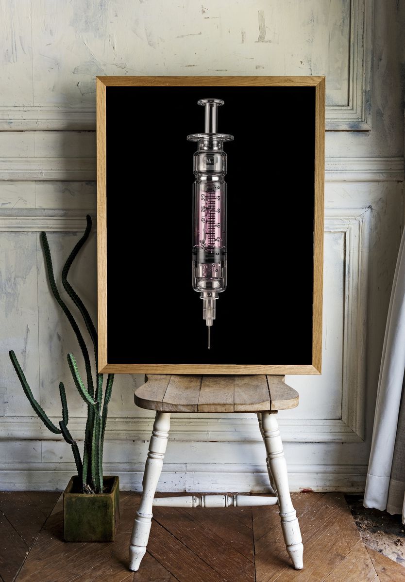 Syringe — Photography Print. — room view 1
