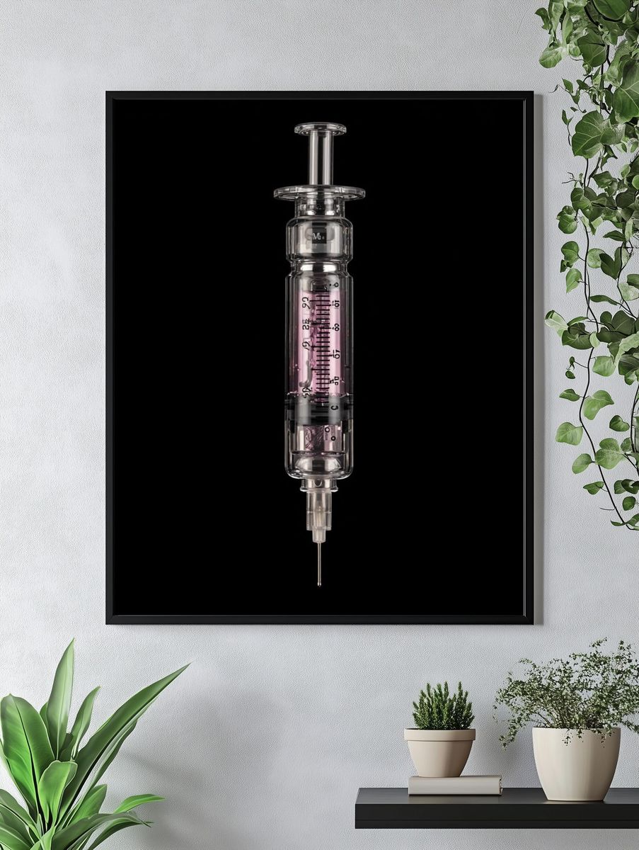 Syringe — Photography Print. — room view 4
