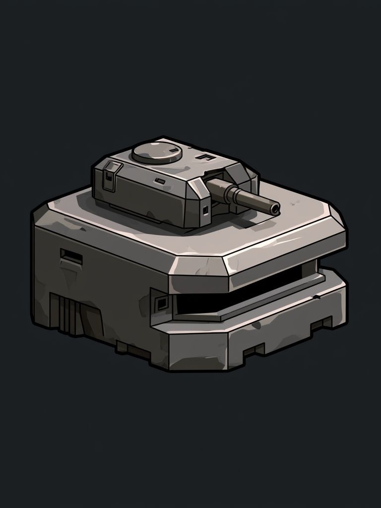 Armored Tank Digital Art Poster. poster detail