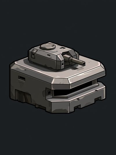 Armored Tank Digital Art Poster.