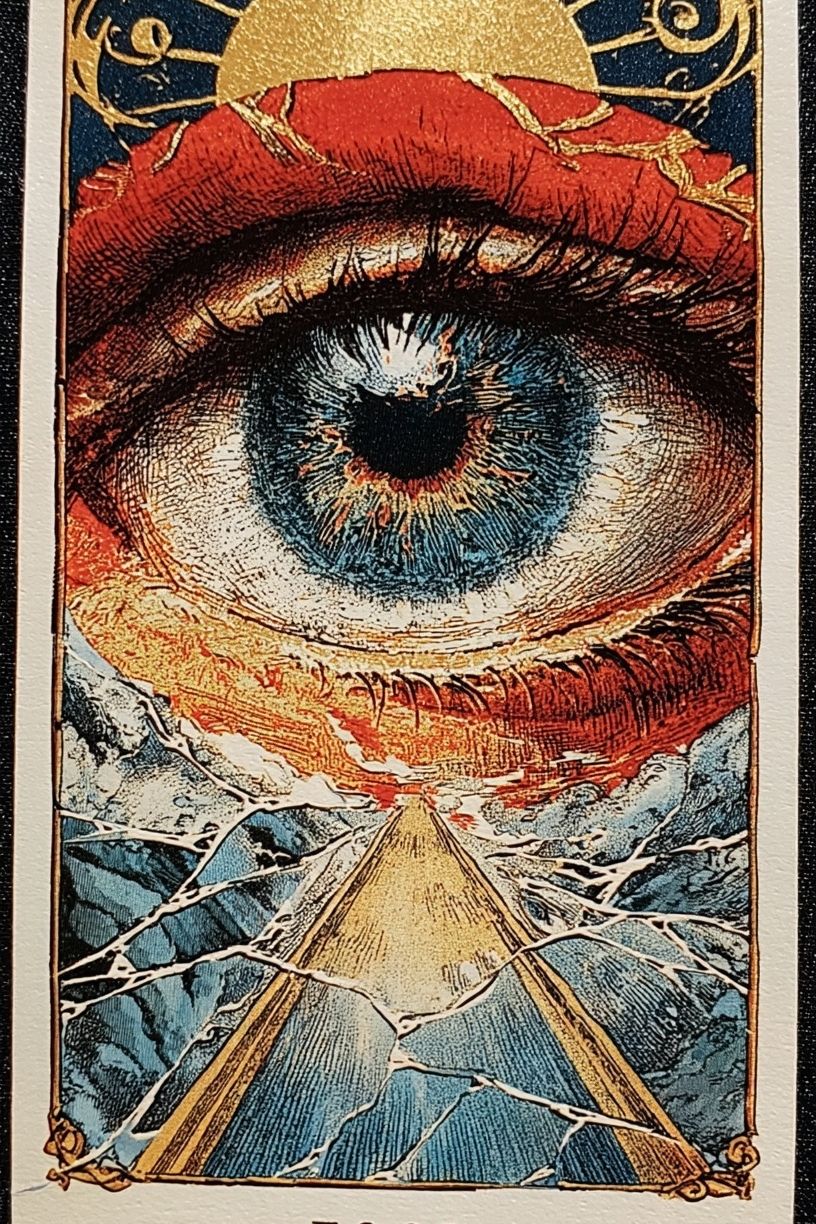 The Fool Tarot Eye Poster. poster detail