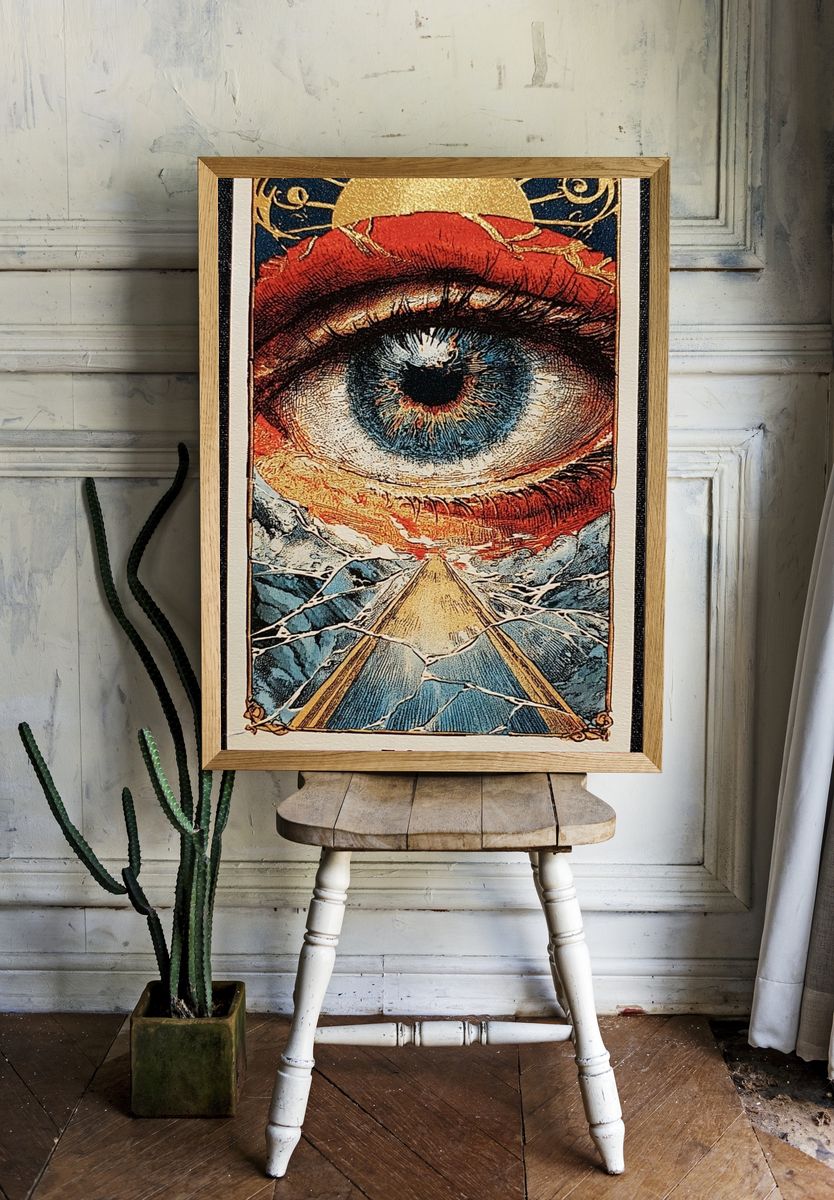 The Fool Tarot Eye Poster. — room view 1