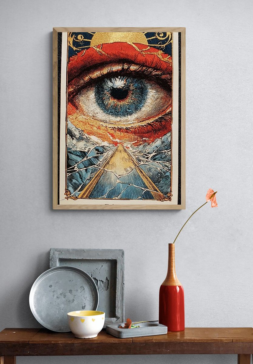 The Fool Tarot Eye Poster. — room view 3