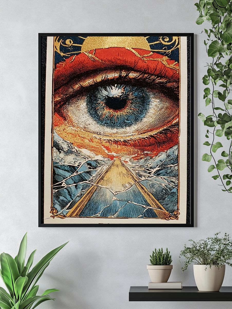 The Fool Tarot Eye Poster. — room view 4