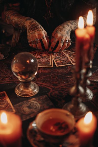 Tarot Reading Candlelight Poster.