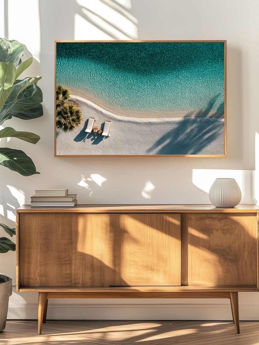 Tropical Beach Paradise — Photography Print. — room view 3