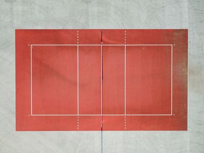 Tennis Court Aerial View Poster. poster