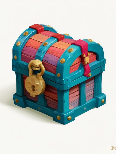 Treasure Chest Digital Art Poster. poster