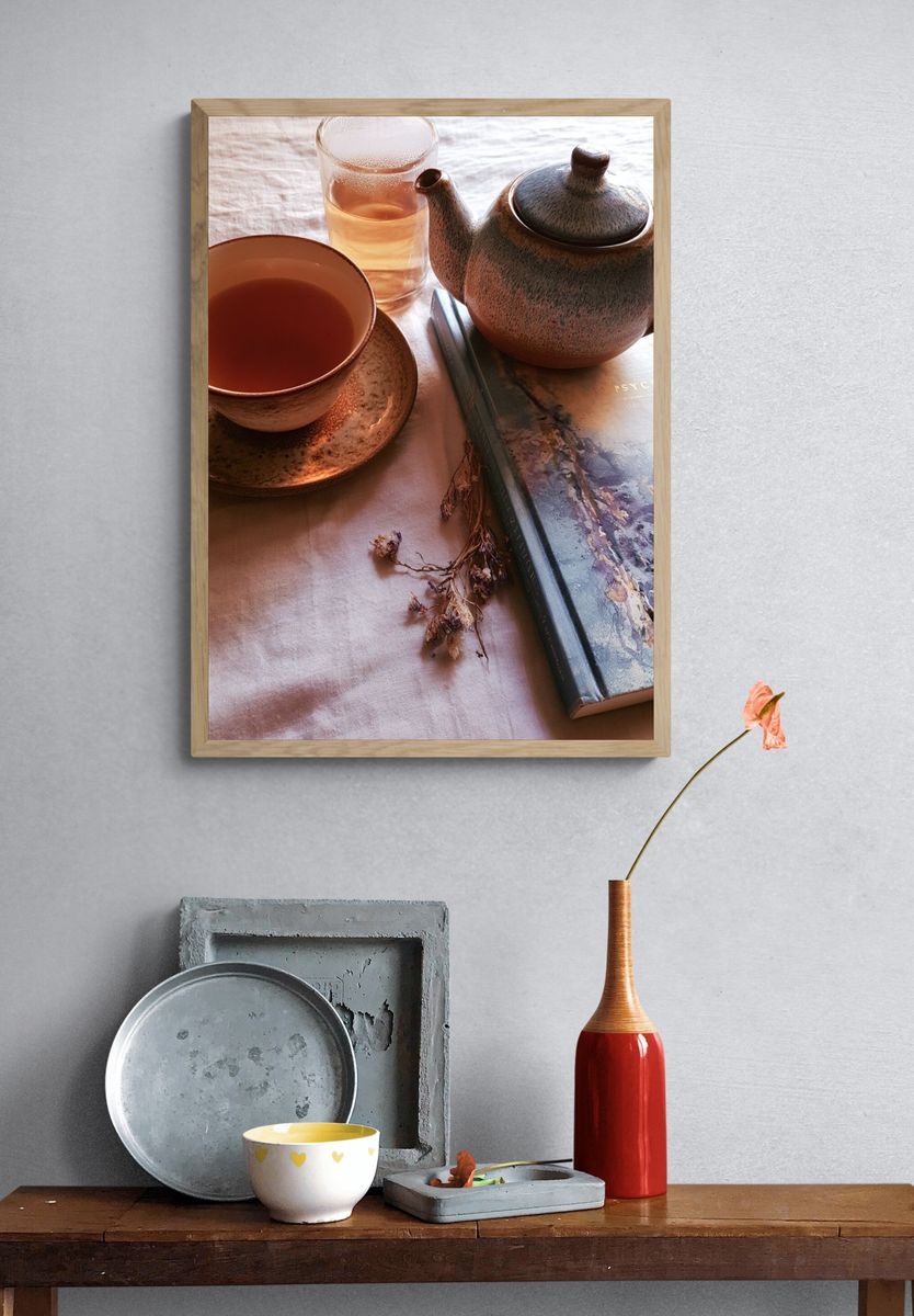 Tea Still Life Photography Poster. — room view 3