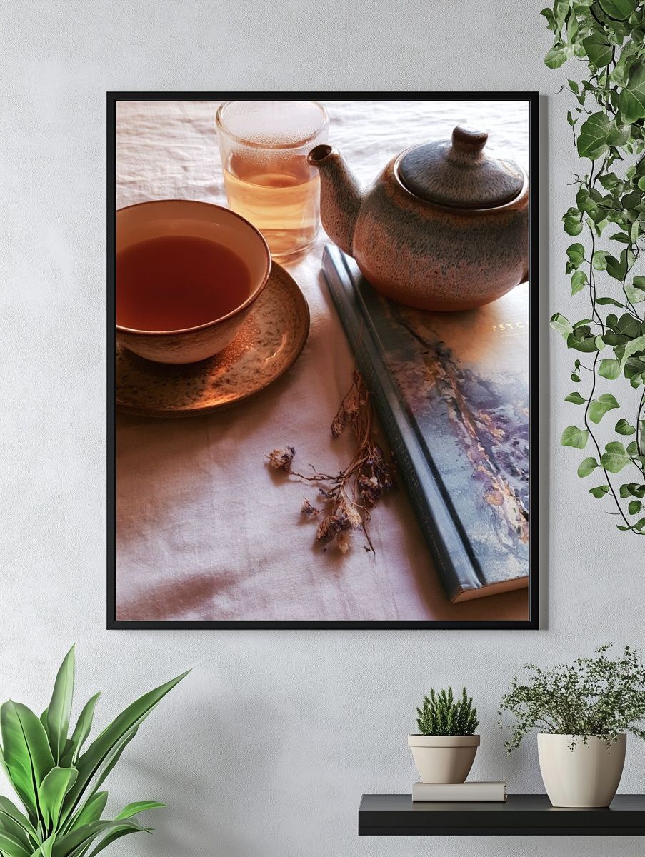 Tea Still Life Photography Poster. — room view 4