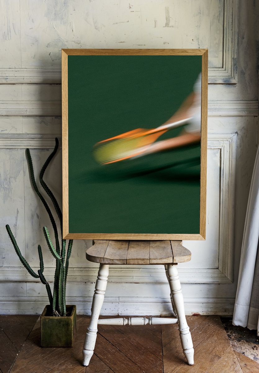 Tennis Motion Blur Photography Poster. room preview