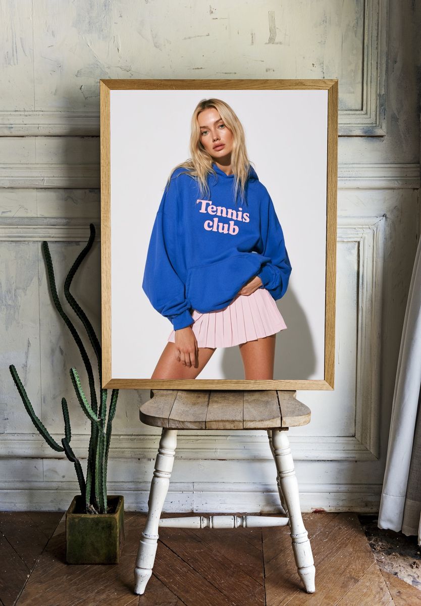 Tennis Club Fashion Poster. room preview