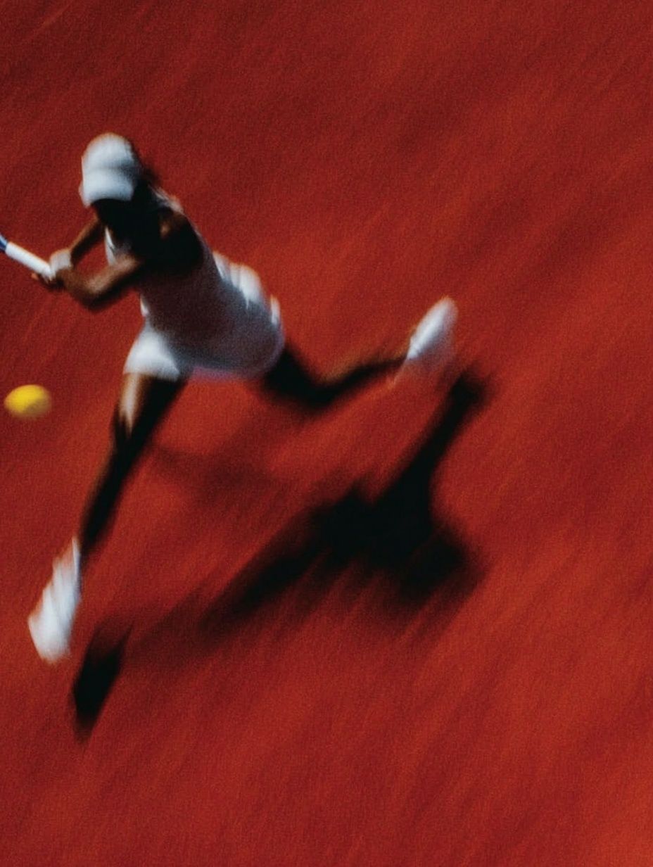 Tennis Motion Blur Photography Poster. poster detail