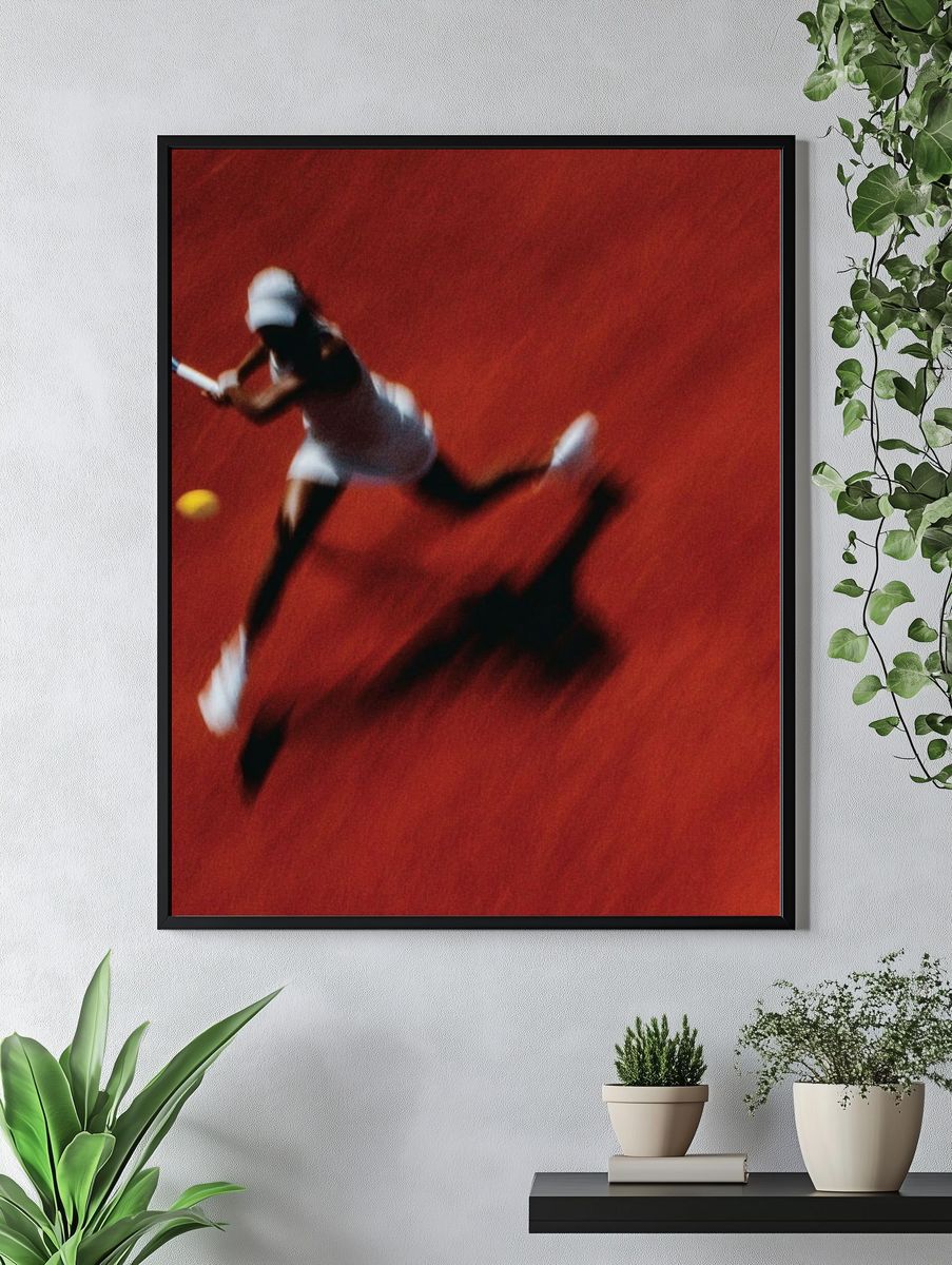 Tennis Motion Blur Photography Poster. — room view 4