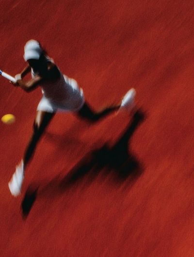 Tennis Motion Blur Photography Poster. poster
