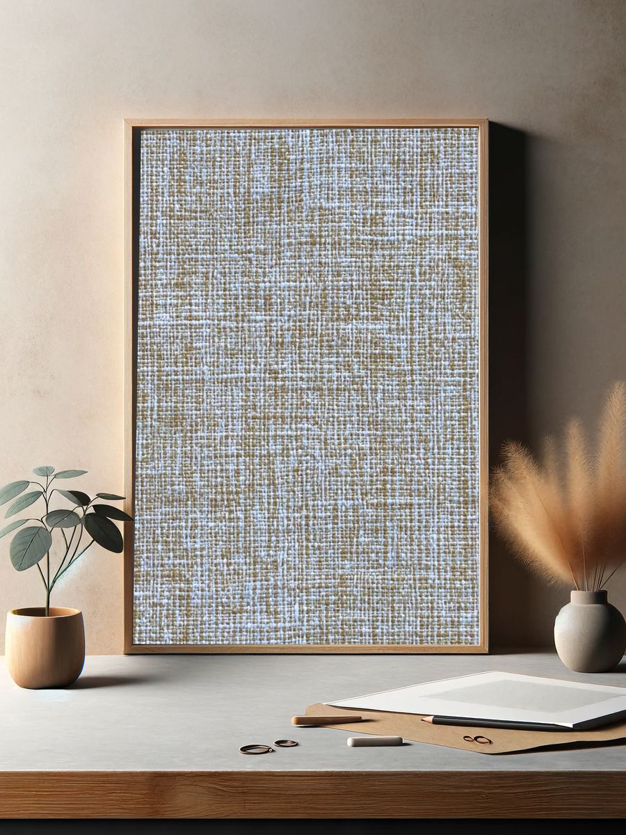 Textured Fabric — Minimalist Print. — room view 2