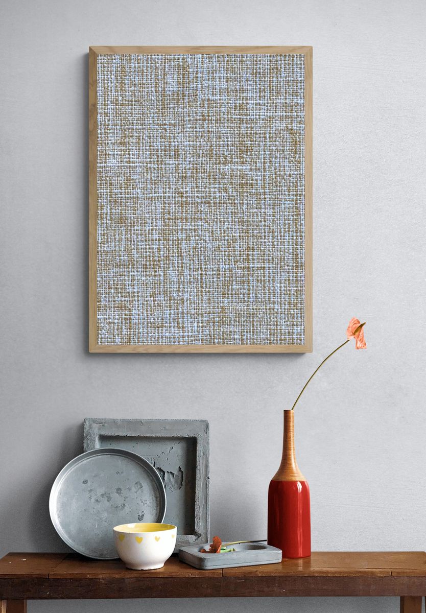 Textured Fabric — Minimalist Print. — room view 3