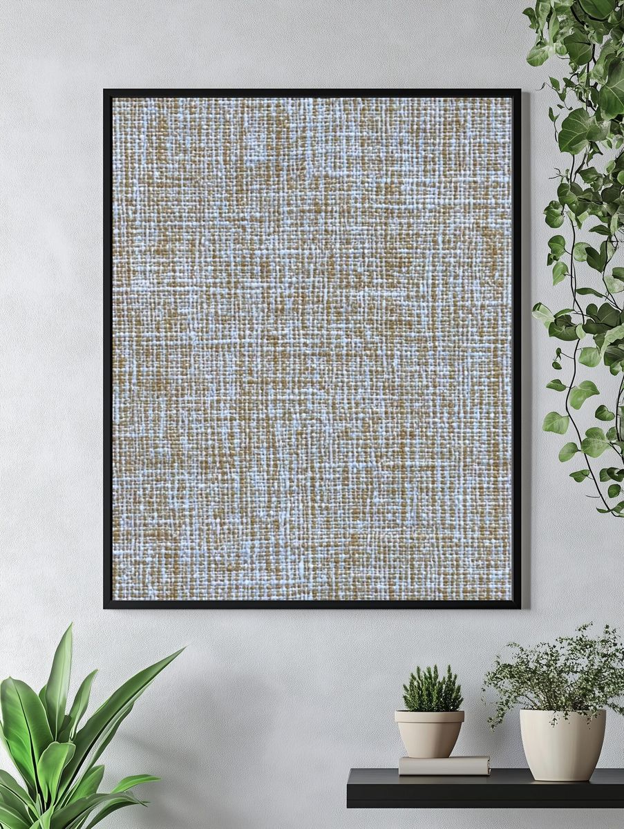Textured Fabric — Minimalist Print. — room view 4