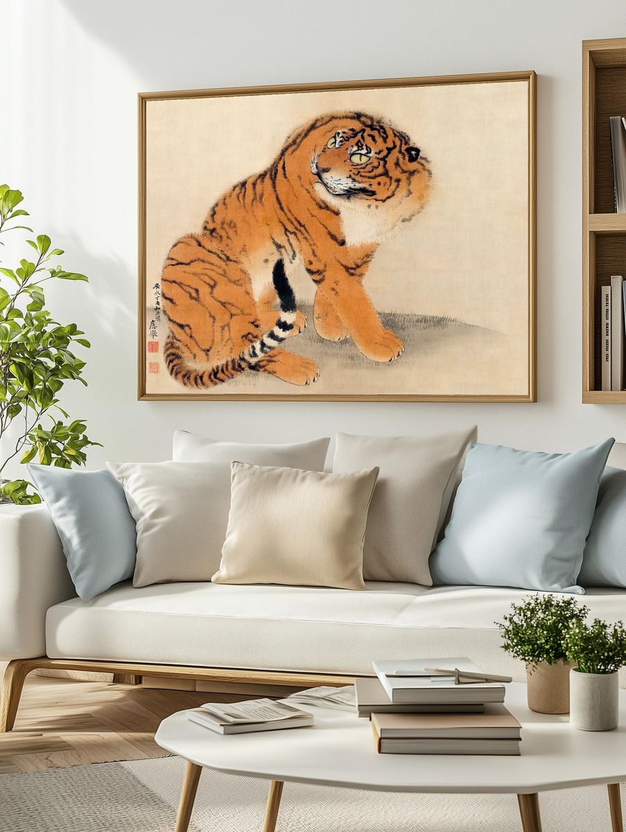 Majestic Tiger — Fine Art Print. — room view 2