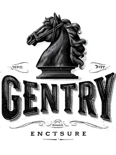 Gentry Horse Bust Typography Poster