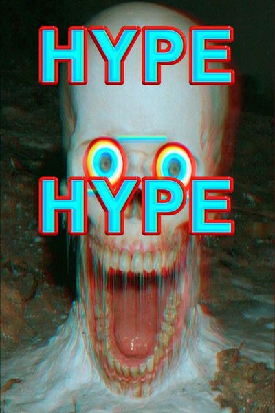Hype Horror Typography Poster.