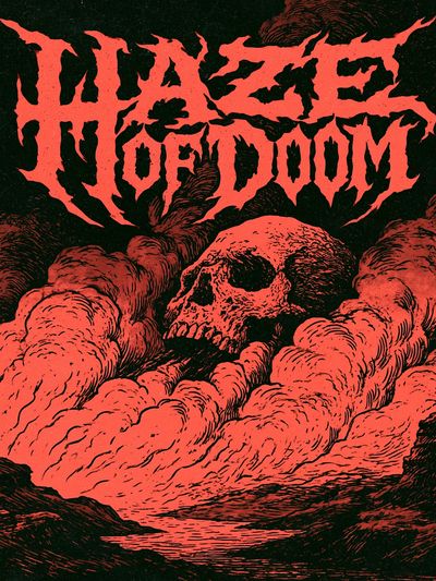 Haze of Doom Typography Poster. poster