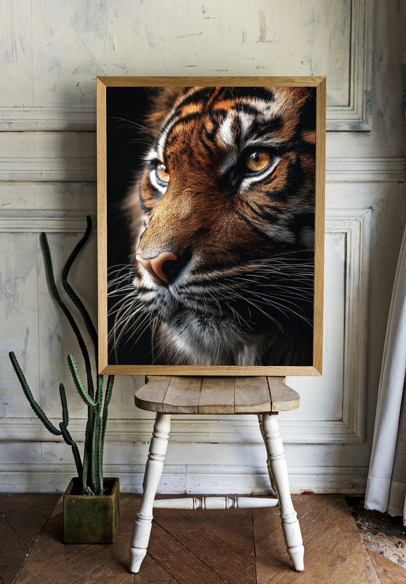 Tiger Portrait Photography Poster. room preview