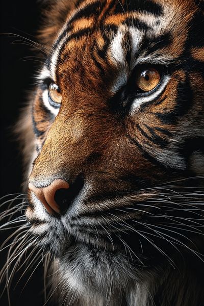 Tiger Portrait Photography Poster.