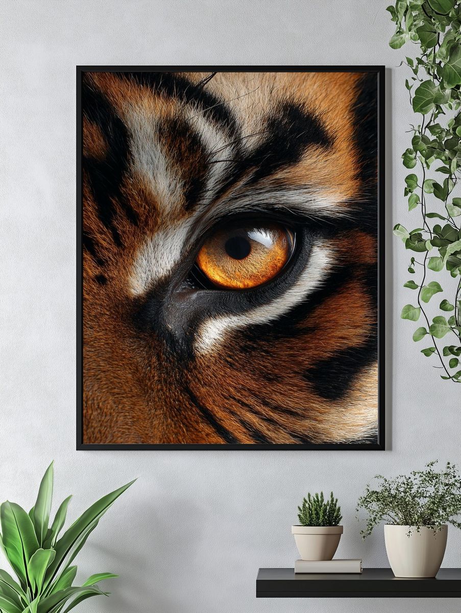 Tiger Eye Photography Poster. — room view 4