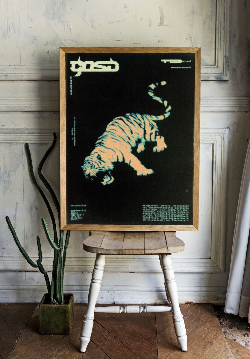 Tiger — Digital Art Print. — room view 1