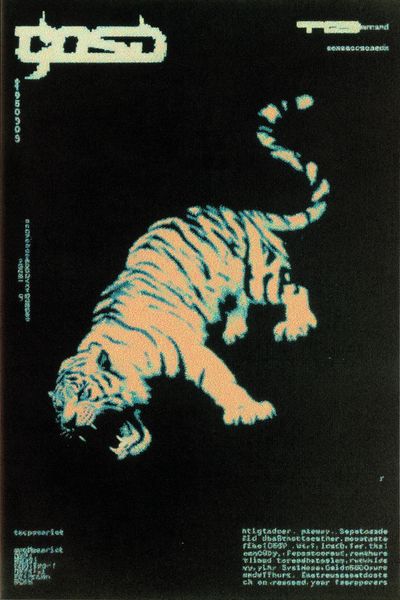 Tiger — Digital Art Print. poster