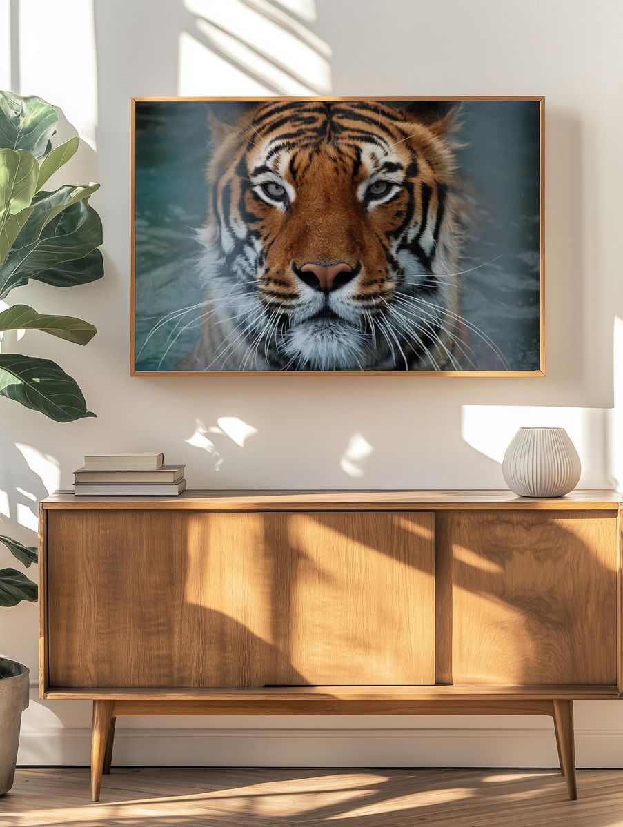 Majestic Tiger Portrait Poster. — room view 3