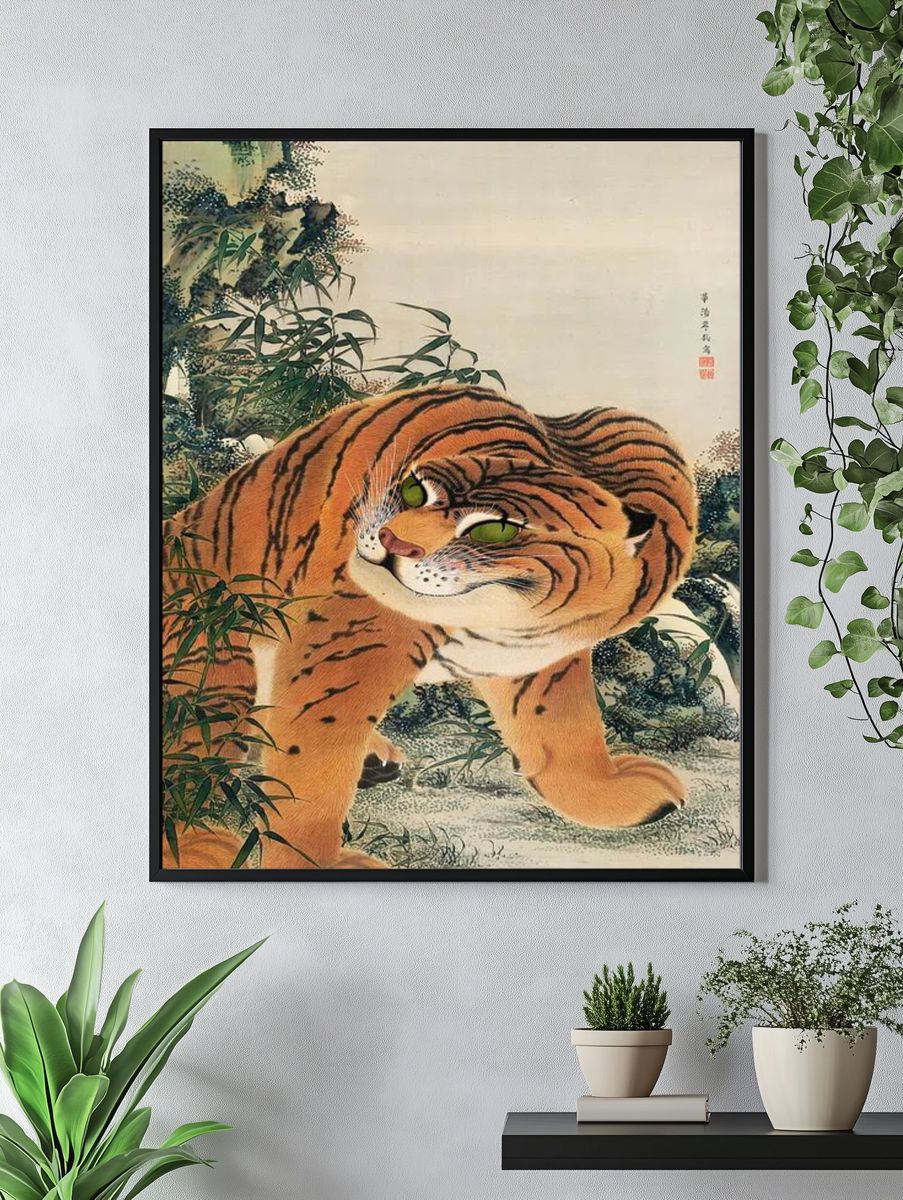Majestic Tiger — Asian Art Print. — room view 4