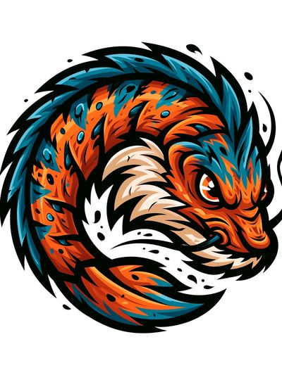 Tiger Head Digital Art Poster. poster
