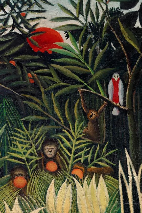 Tropical Jungle Scene — Fine Art Print. poster detail