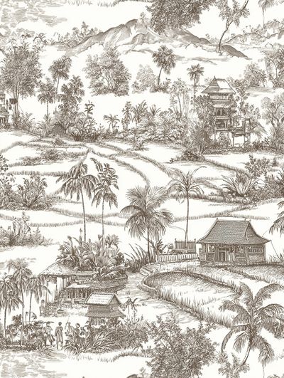 Tropical Landscape — Vintage Print