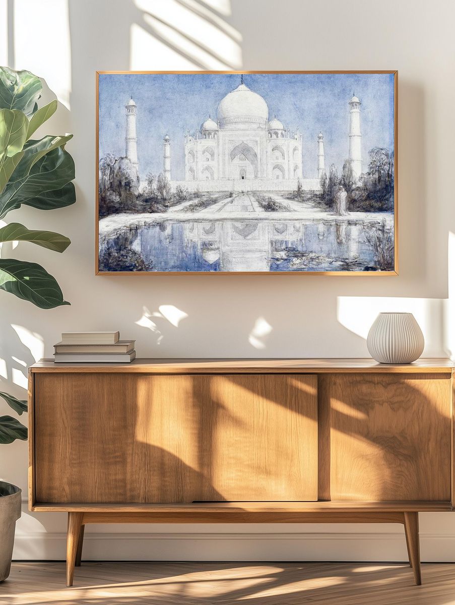 Taj Mahal — Fine Art Print. — room view 3