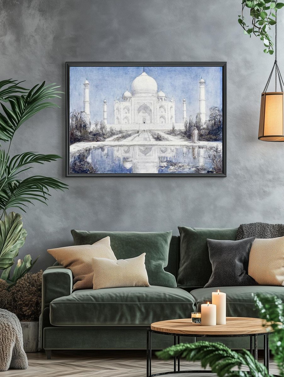 Taj Mahal — Fine Art Print. — room view 4