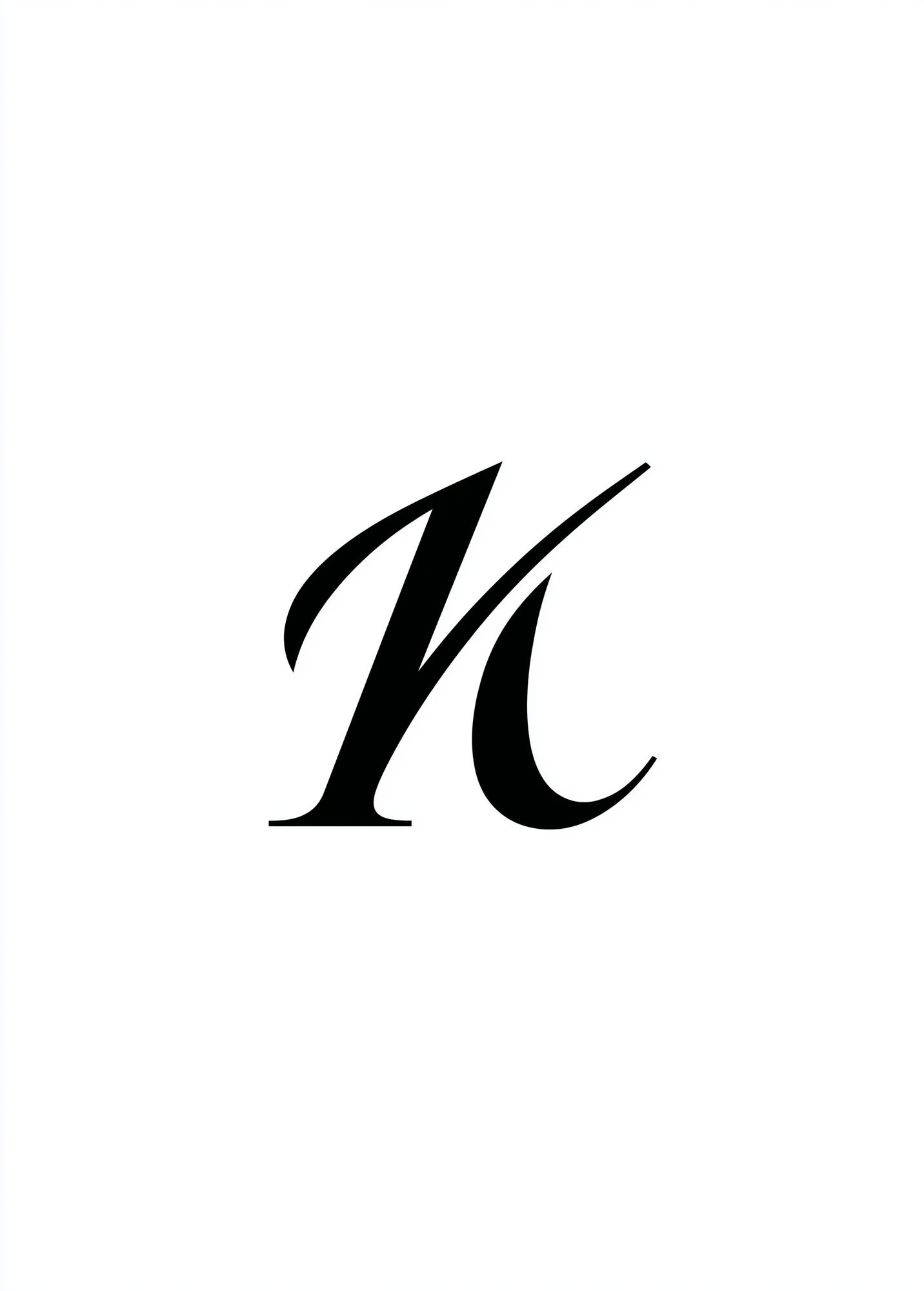 Minimal Monogram Letter Poster. poster detail