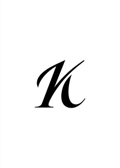Minimal Monogram Letter Poster. poster