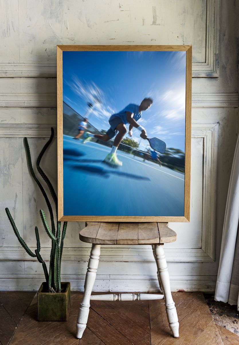 Dynamic Tennis Action Poster. — room view 1