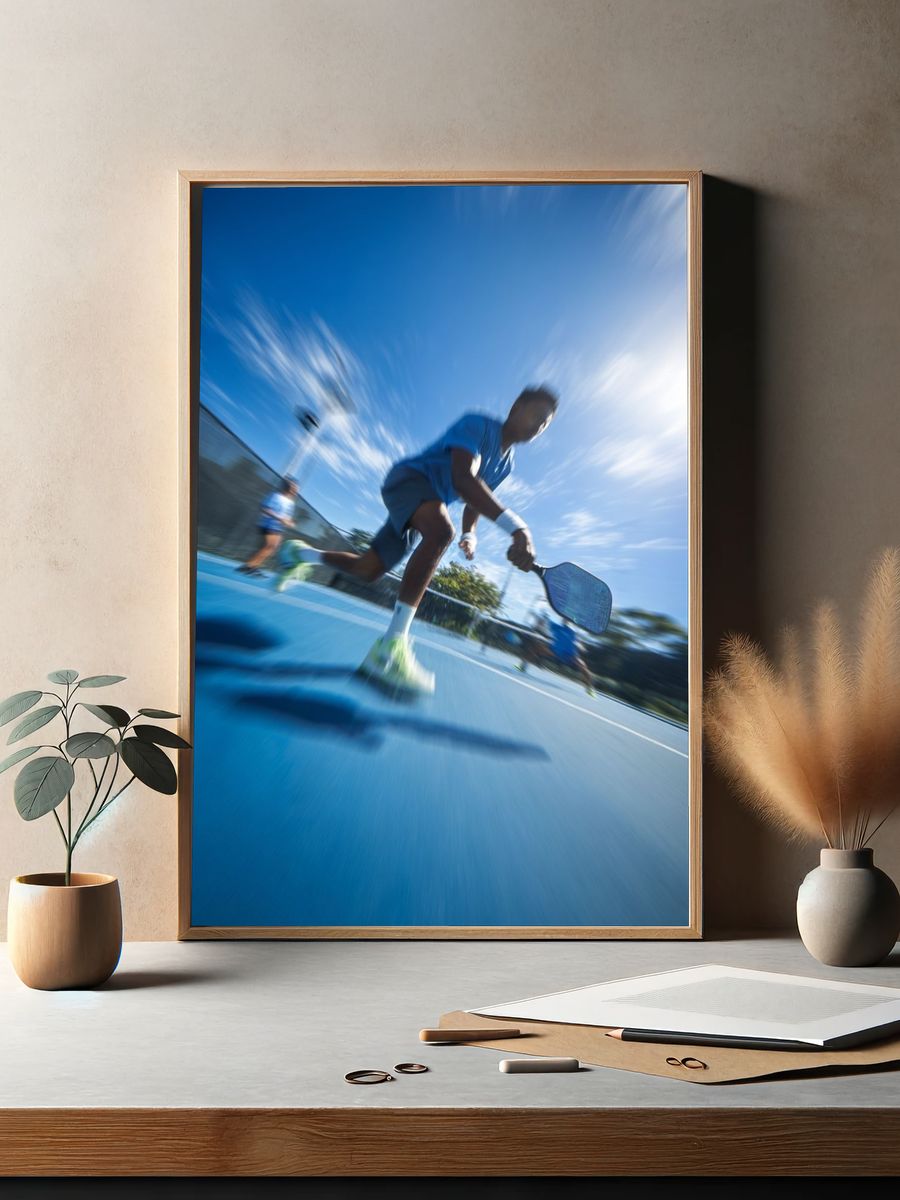 Dynamic Tennis Action Poster. — room view 2