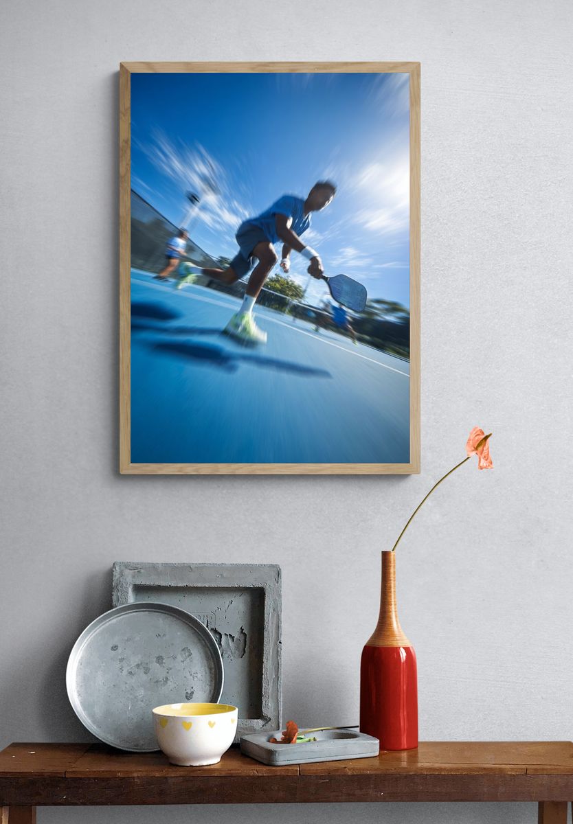 Dynamic Tennis Action Poster. — room view 3