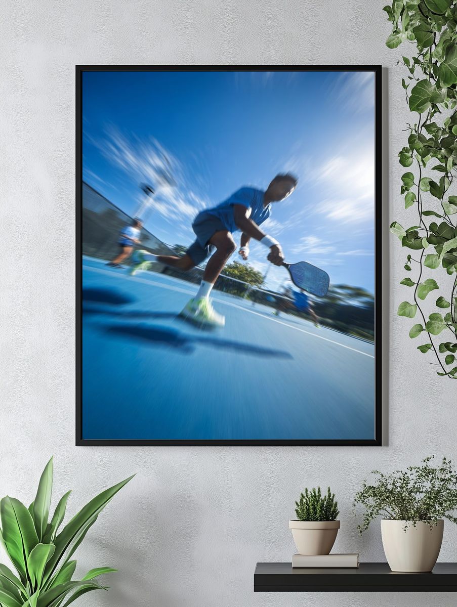 Dynamic Tennis Action Poster. — room view 4