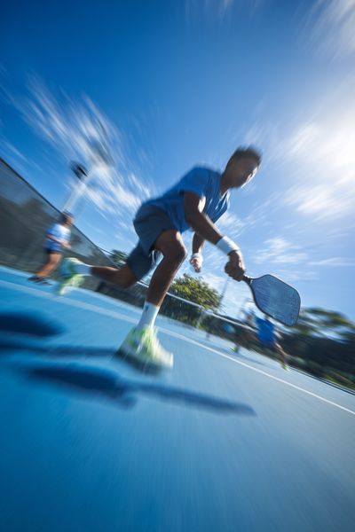 Dynamic Tennis Action Poster